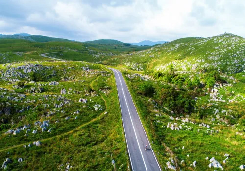 Grasslands of the karst plateau "Akiyoshidai"