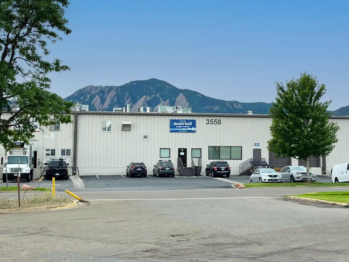 Exterior view of Montbell America, Inc. The exterior walls are white.