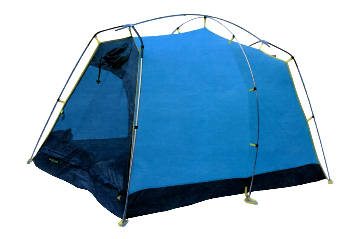 Blue Wind Block III tent using the Telegonomics system