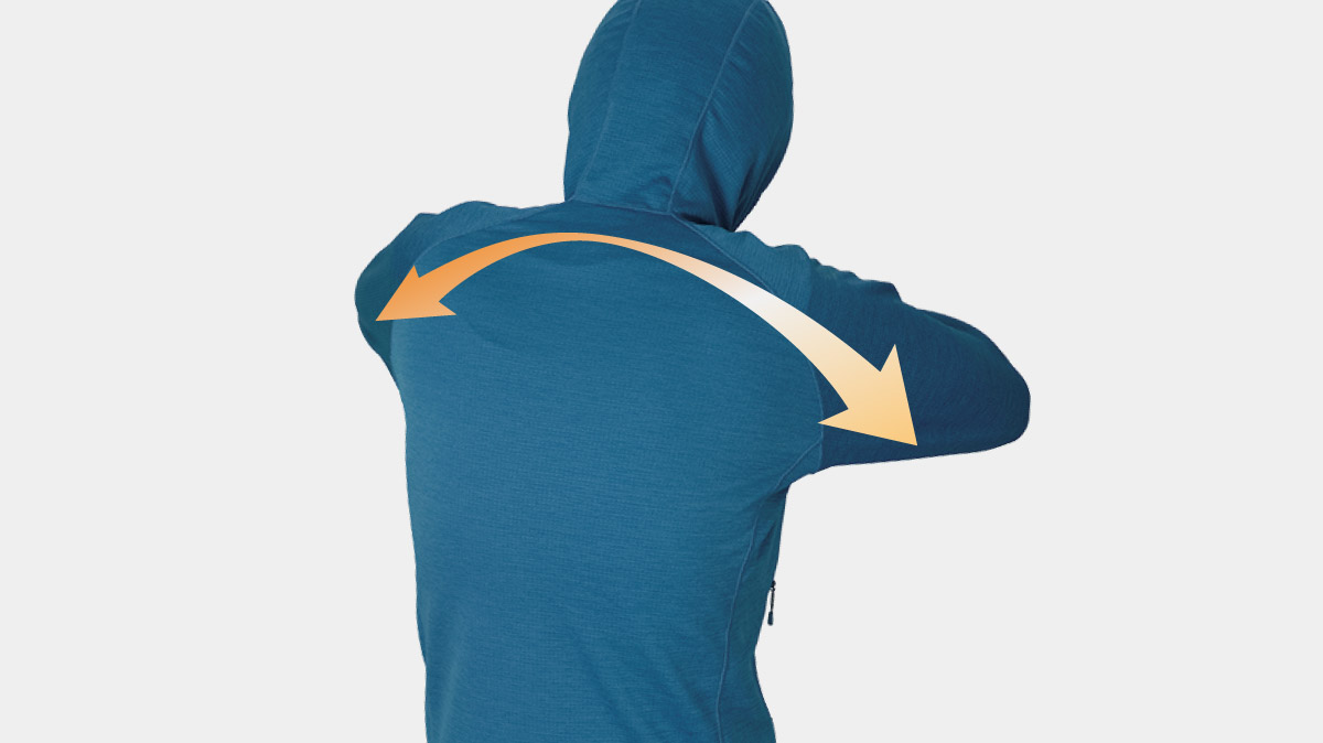 The way the fabric follows the body even when the arms are pinched