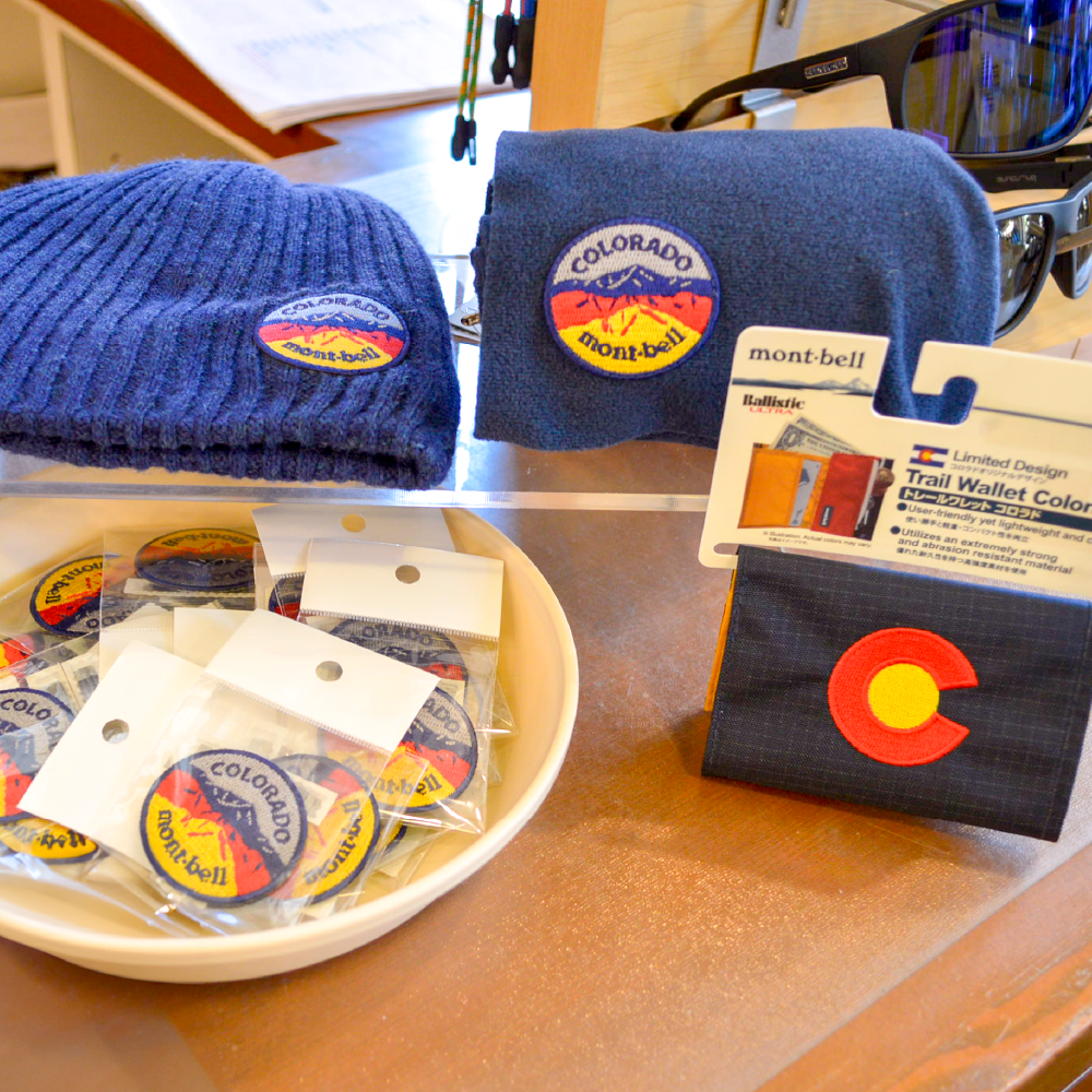 Boulder store's original patch and Trail Wallet