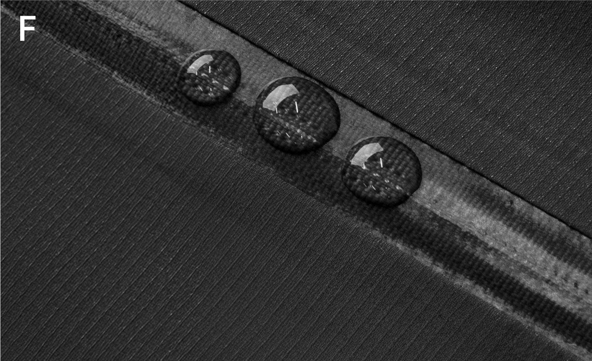 Image showing water droplets on the side zipper.