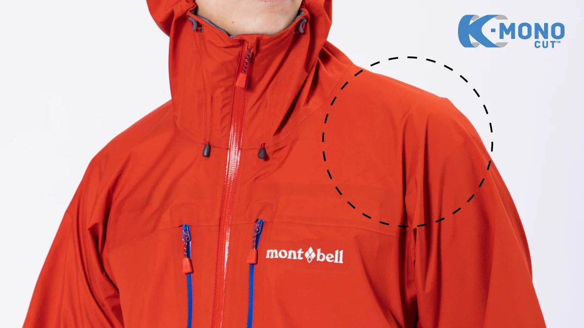 Wear image showing seamless shoulder area