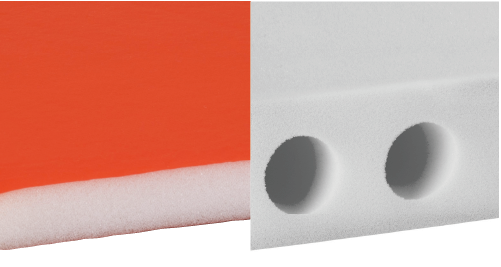 Cross-sectional image of Alpine Pad series and Camp Pad 100 series