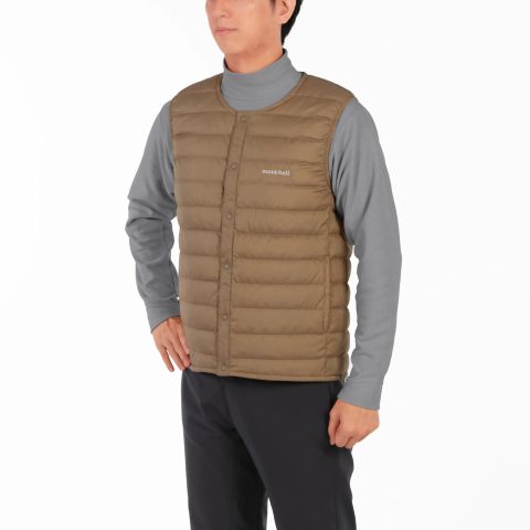 Superior Down Round Neck Vest Men's