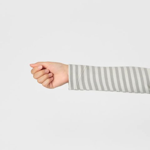 Merino Wool Plus Striped Long Sleeve T Women's