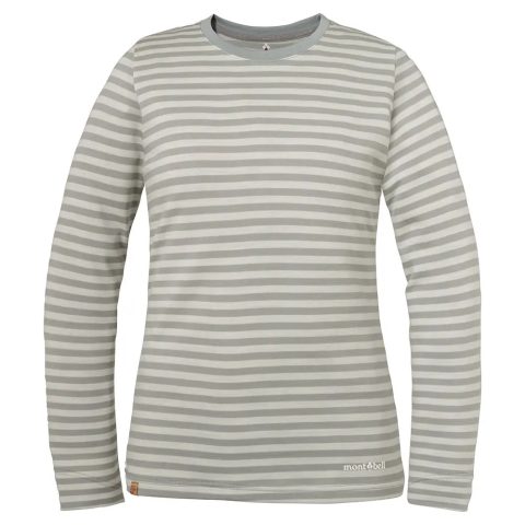 Merino Wool Plus Striped Long Sleeve T Women's