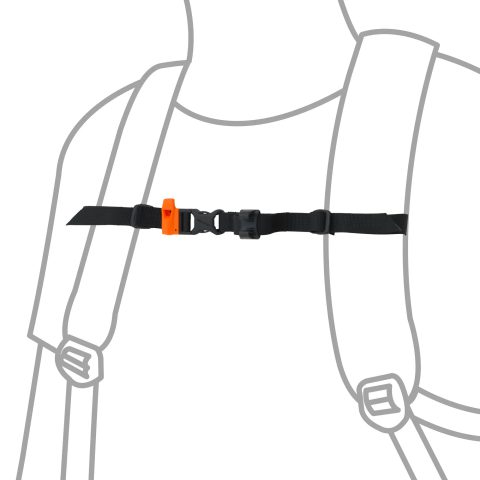 Whistle Chest Strap 15mm