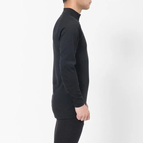 SUPER MERINO WOOL Middle Weight High Neck Shirt Men's