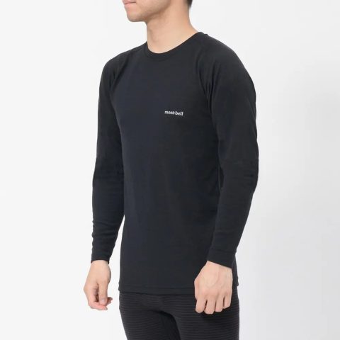 SUPER MERINO WOOL Middle Weight Round Neck Shirt Men's