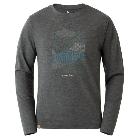 Merino Wool Plus Light Long Sleeve T Men's Mountain Collage Merino Wool Plus Light Long Sleeve T Men's Mountain Collage