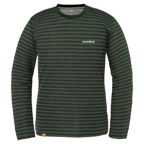 Merino Wool Plus Striped Long Sleeve T Men's