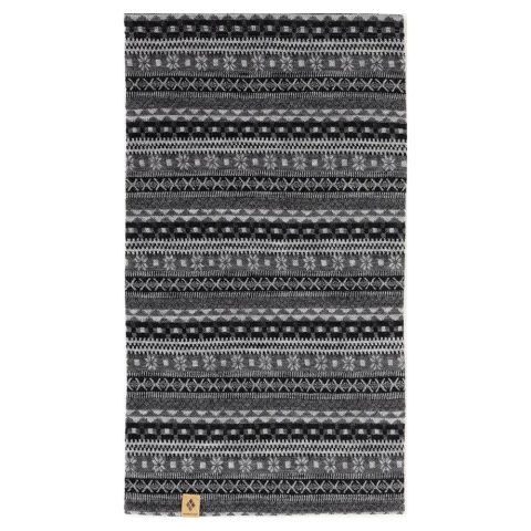 Merino Wool Jacquard Neck Gaiter Long