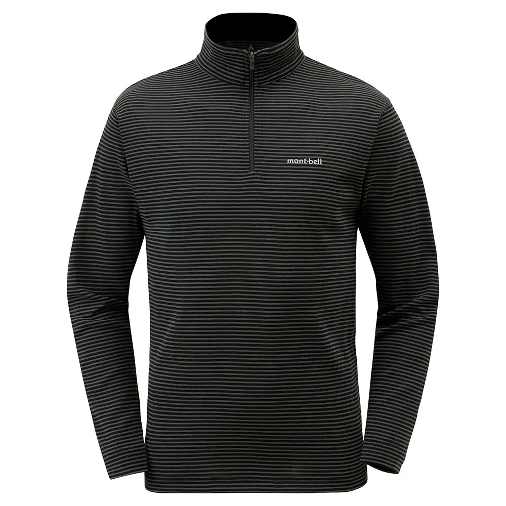 Wickron Striped Long Sleeve Zip Shirt Men's